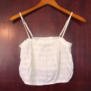 A white crop top